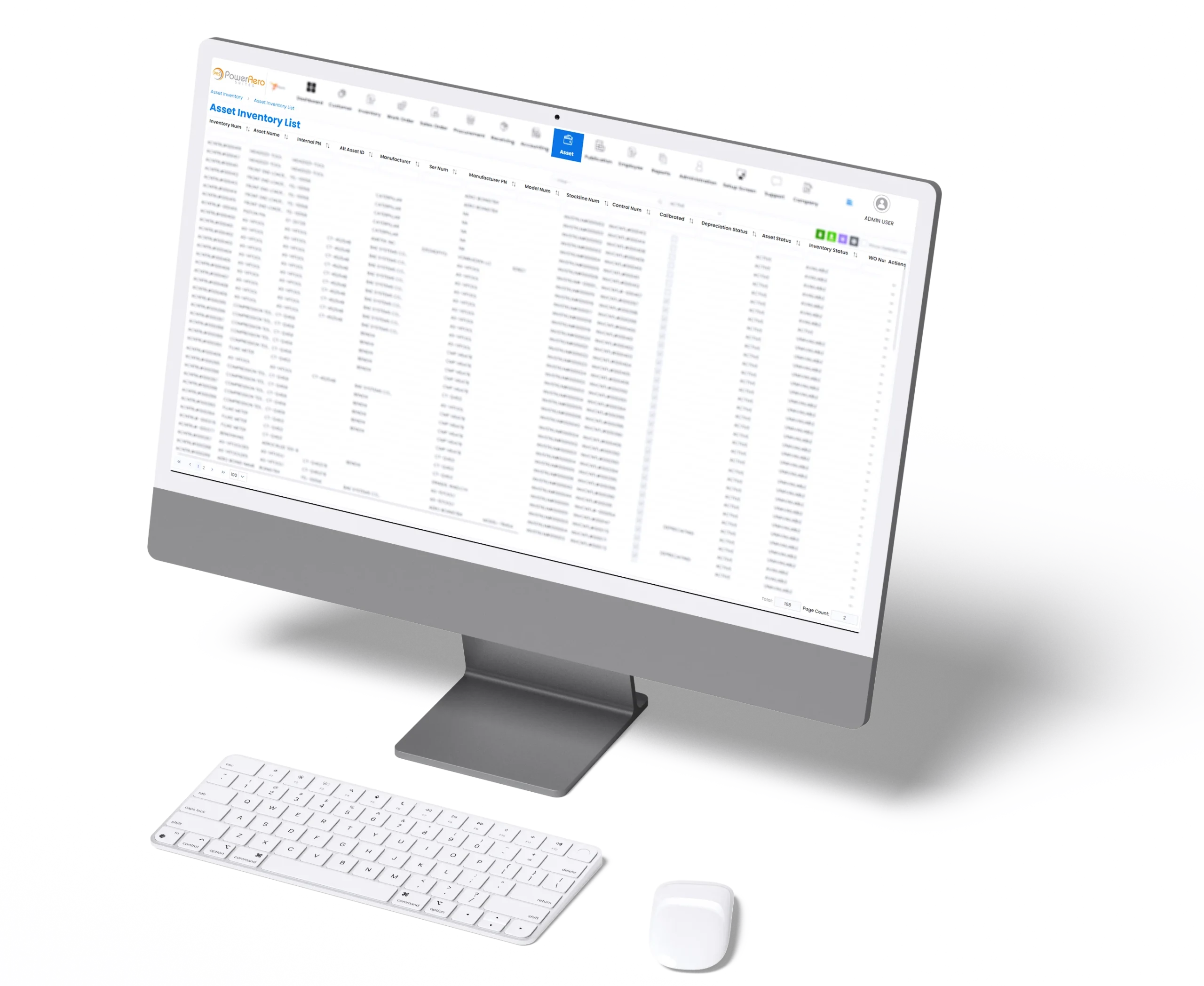 Aviation tool management ERP dashboard